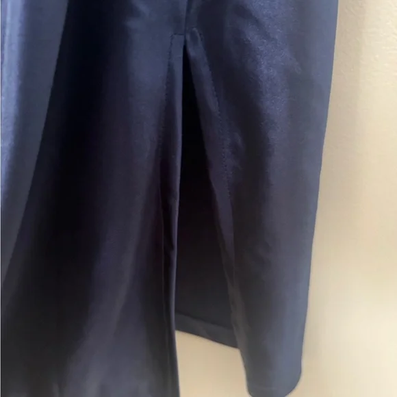 XXXiticat Women's Spaghetti Strap Cowl Neck Side Zip Closure and Slit Midi Dress - Picture 9 of 11